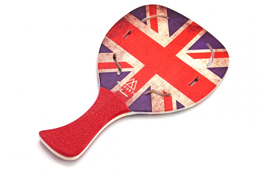 Ρακέτα Παραλίας MORSETO FASHION England Flag με Τρύπες και Κόκκινη Λοξή Λαβή 