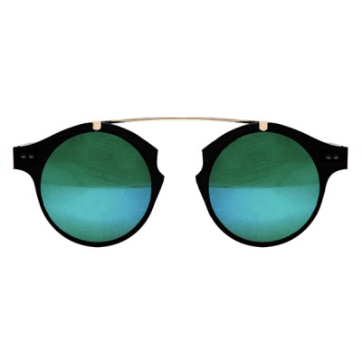 Γυαλιά Ηλίου Spitfire INTERGALATIC Black & Gold / green Mirror